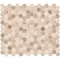 Msi Sandhills Hexagon 11.02 In. X 12.76 In. Glass Mesh-Mounted Mosaic Tile, 15PK ZOR-MD-0129 - alternate 1